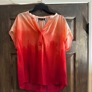 Apt. 9 Women's Vibrant Red and Orange Blouse